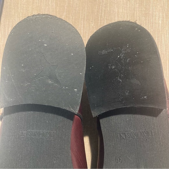 PIKOLINOS SZ  39 Ox Blood Oxford Wingtip Leather and Metal Sheen Lace Up Brogues - Picture 11 of 11